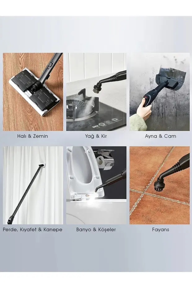 CB-107C Çok Fonksiyonlu Buharlı Temizlik Makinası - Buharlı Temizleyici